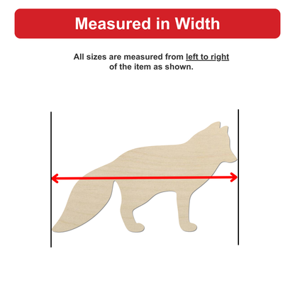 a wooden fox, which is a small animal with a long tail and pointed ears.
