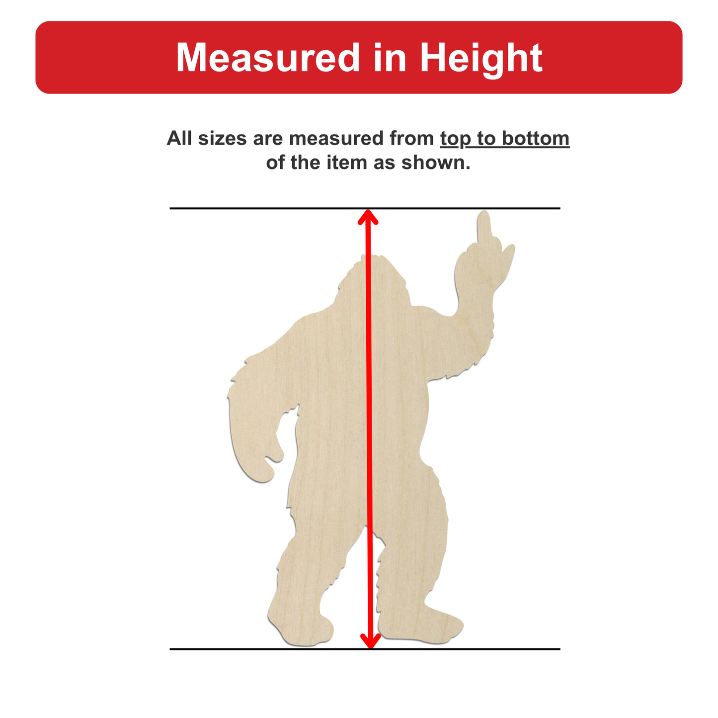 a wooden silhouette of a person, with measurements drawn on it to indicate the height of the individual.