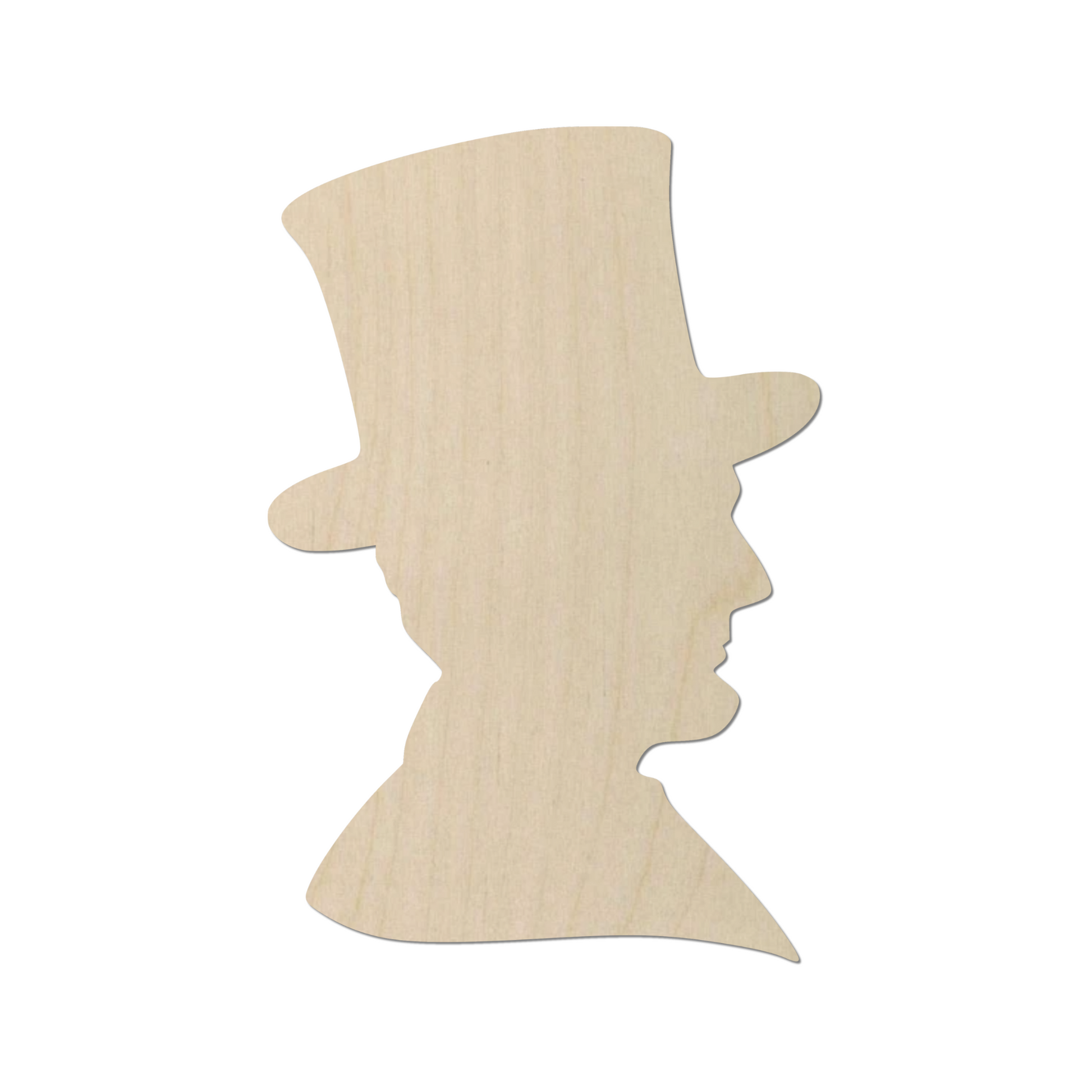 A silhouette of a man wearing a top hat.