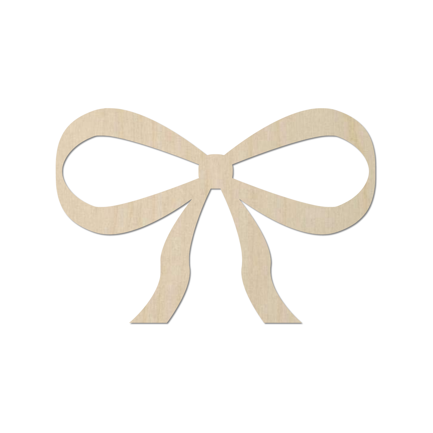 A simple wooden bow shape.