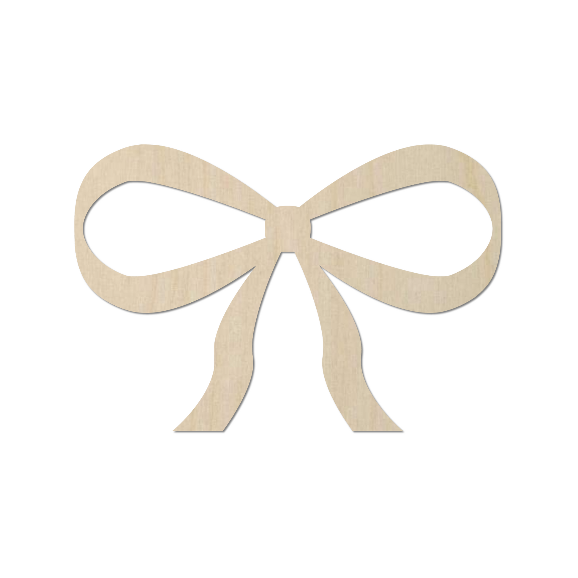 A simple wooden bow shape.