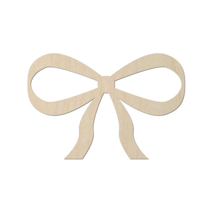 A simple wooden bow shape.