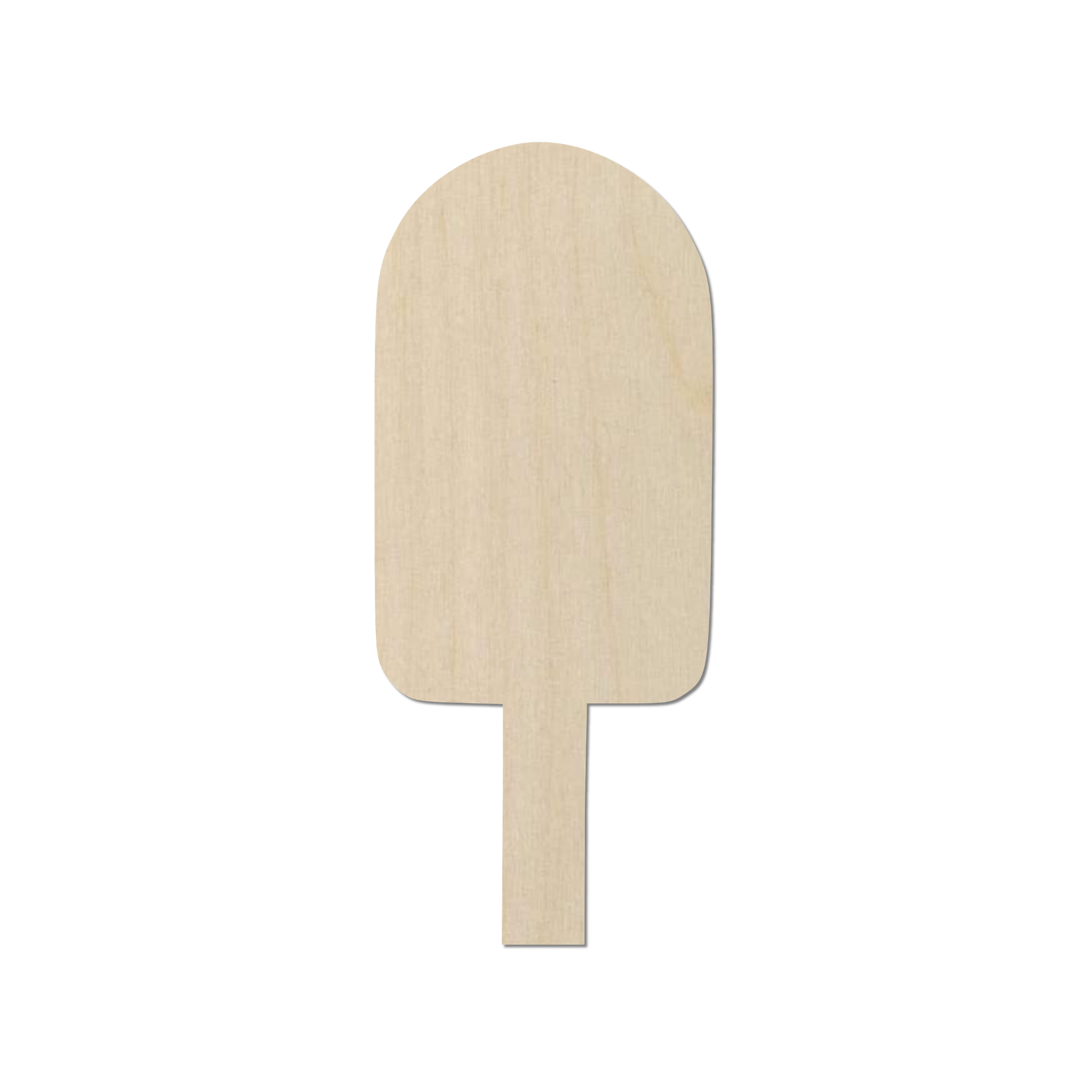 A simple wooden popsicle stick figure against a white background.