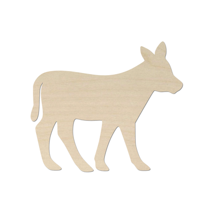 A simple silhouette of a deer or a similar animal shape.