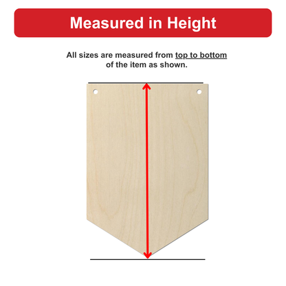 a piece of wood with a red line drawn on it, indicating the measurements of the item.