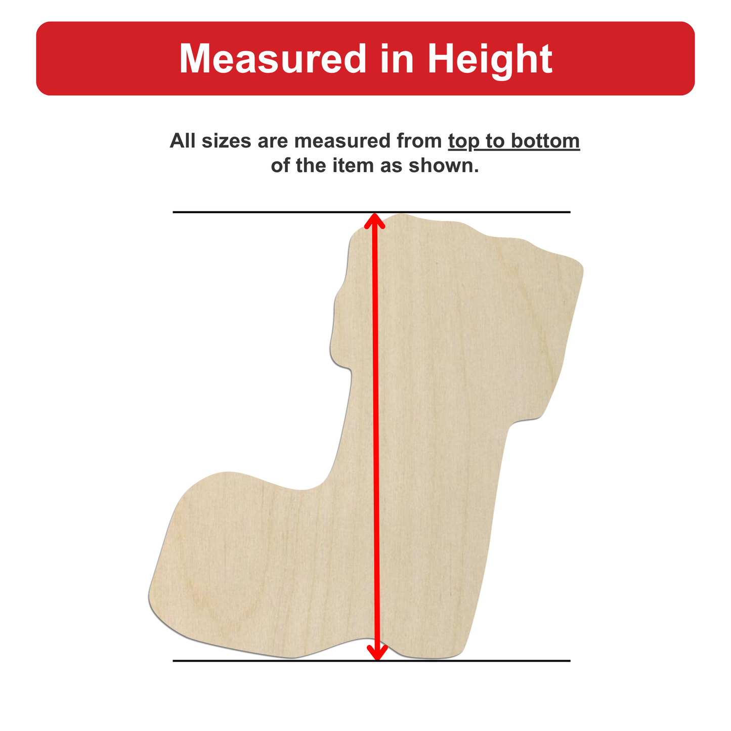 a wooden object, possibly a toy or a model, with measurements drawn on it.