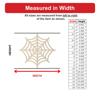 a spider web-like design, possibly a piece of furniture or a decorative item, with measurements provided in inches.