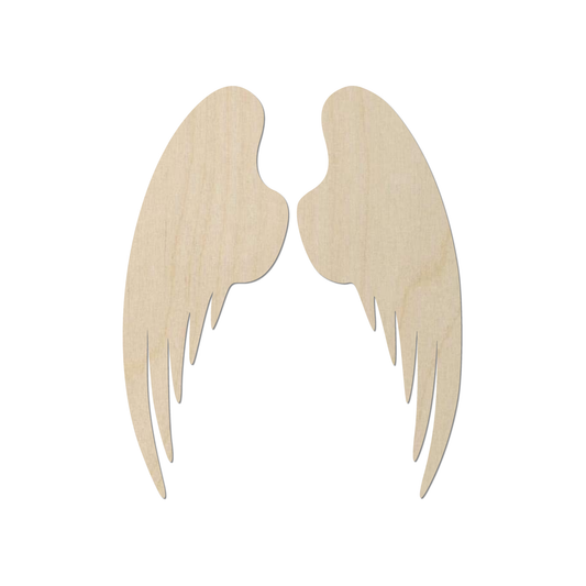 two wooden wings, which are simple and minimalist in design.
