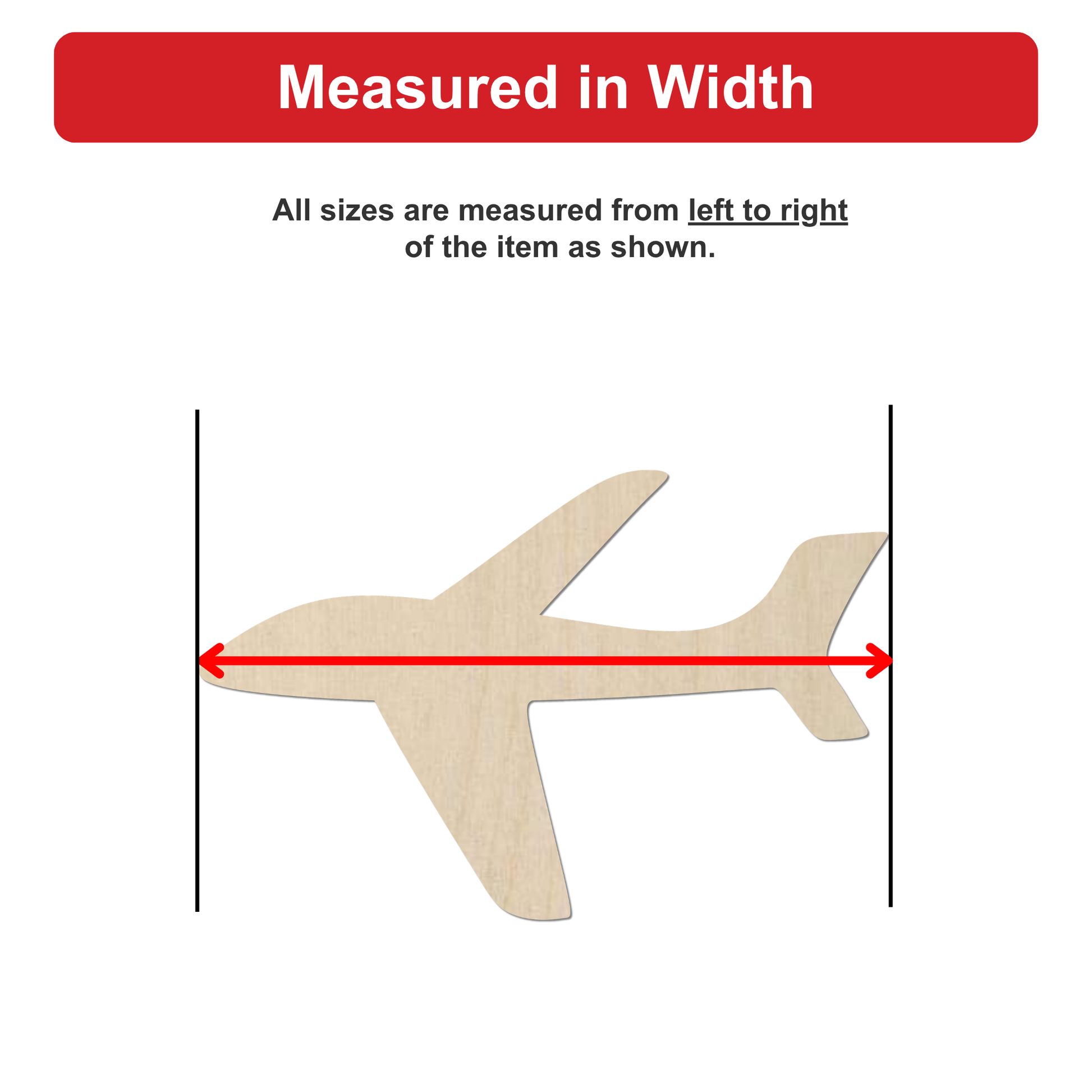 a wooden airplane, which is shown from left to right.