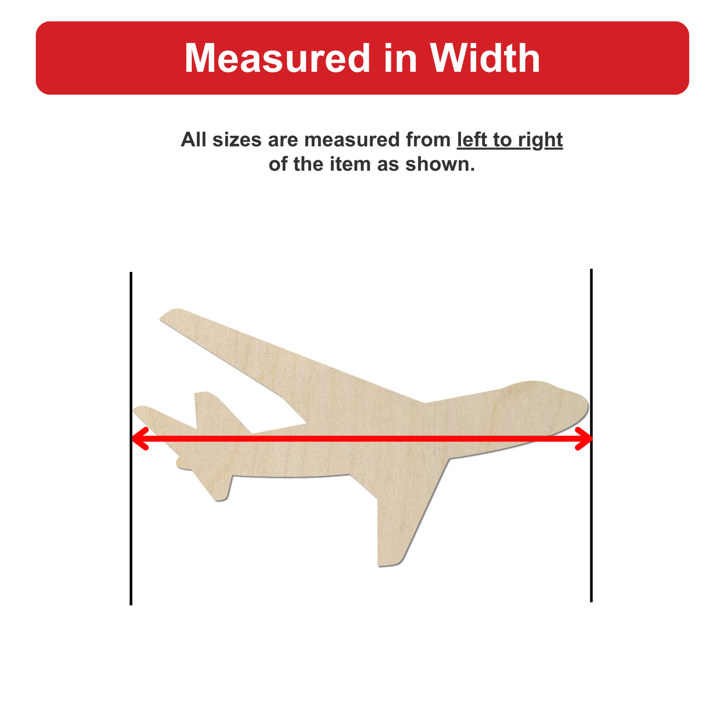 a wooden airplane, which is shown from left to right.